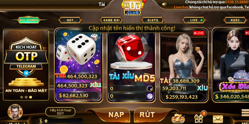 HITCLUB là một trong những cổng game trực tuyến uy tín nhất 2024