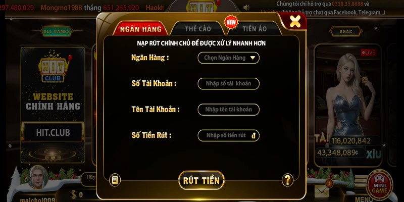 Hãy kiên nhẫn và theo dõi trạng thái giao dịch rút tiền cổng game